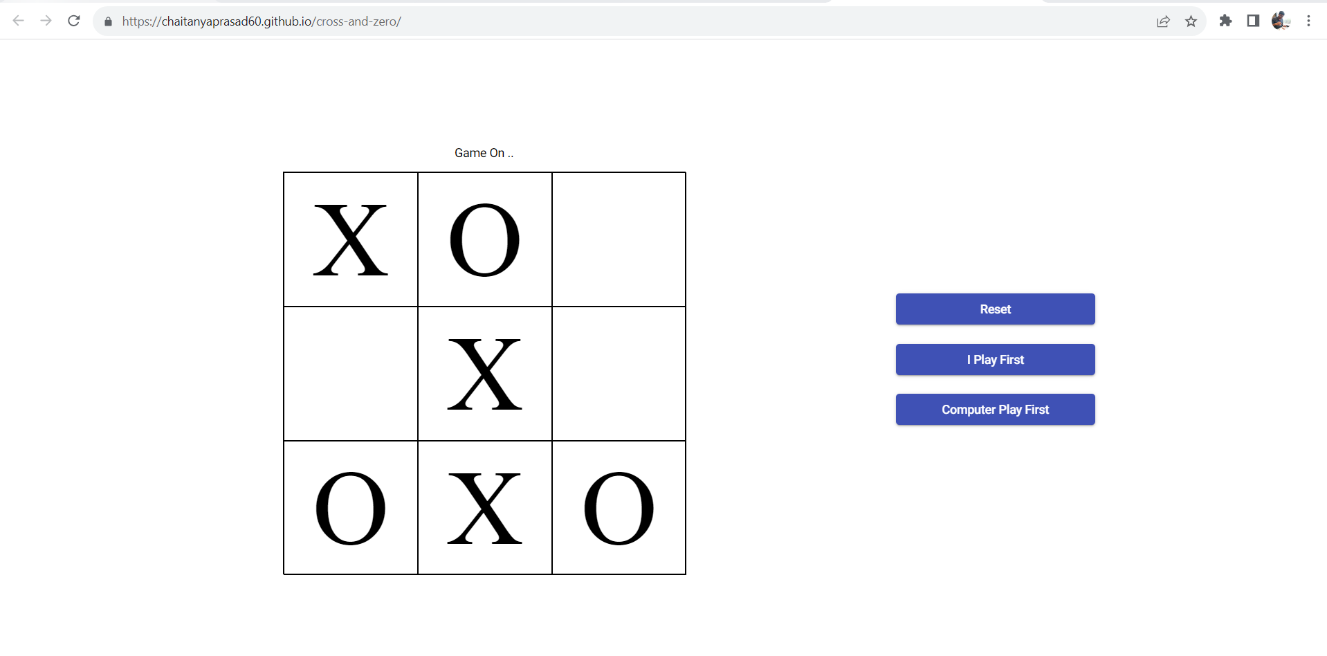 Tic Tac Toe Sample Image